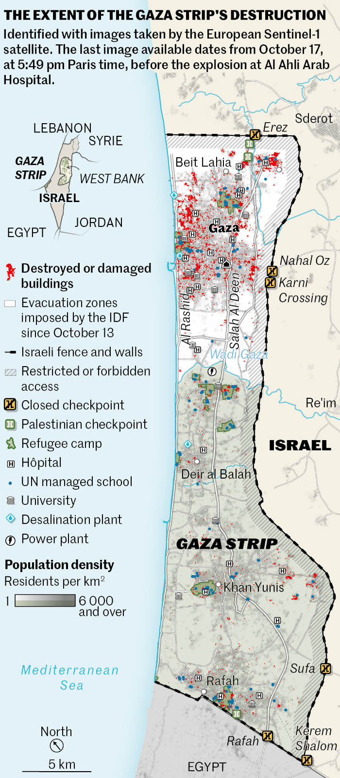 이스라엘 vs 하마스 전쟁 2023&#44; 가지지구 현황