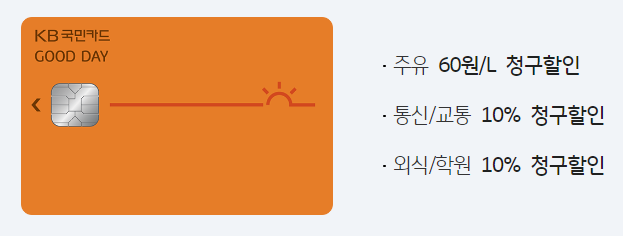  굿데이카드 교통비 할인 카드