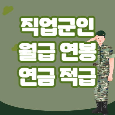 직업군인 월급 연봉