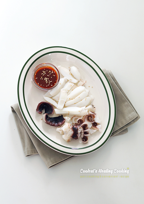 갑오징어숙회, 갑오징어손질법과 17