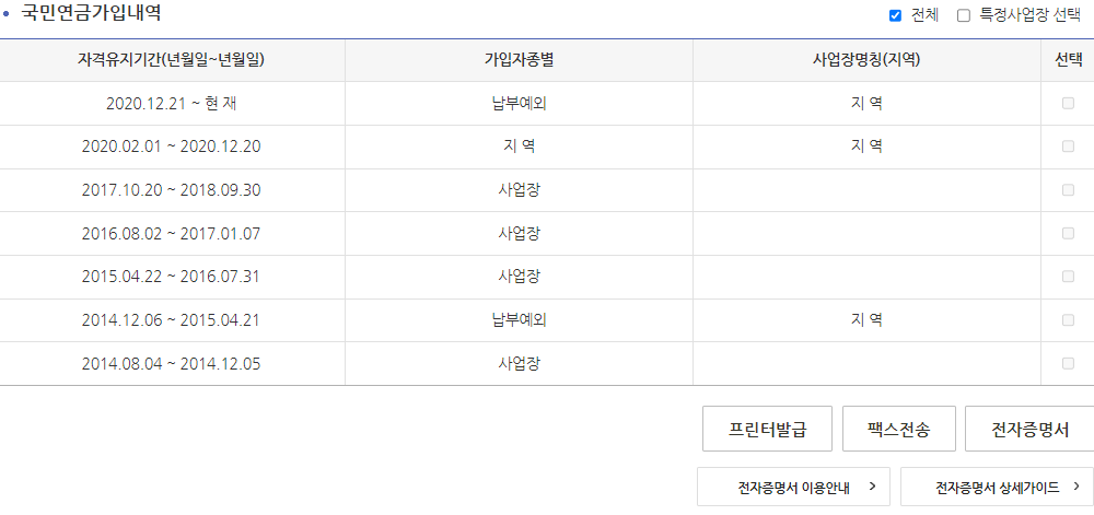 경력증명서 인터넷발급 (5)