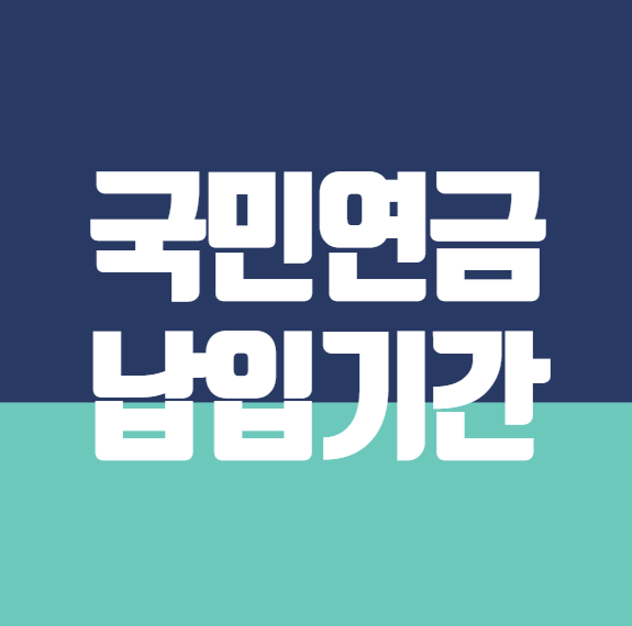  국민연금 납입기간 (납부내역)