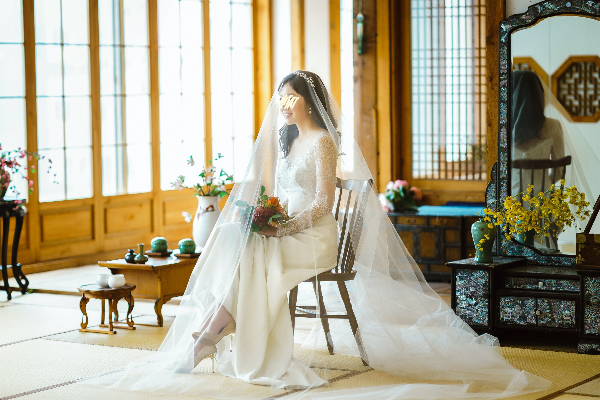 한국 결혼식 - 스튜디오 촬영