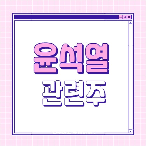  윤석열 관련주 8 종목