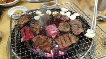 한우 생갈비 안창살 한우구이