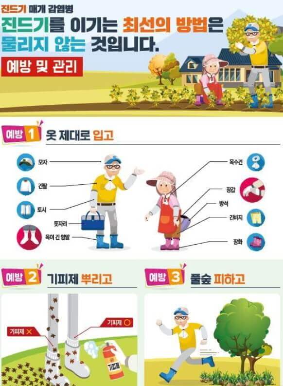 살인진드기 예방 및 관리 방법