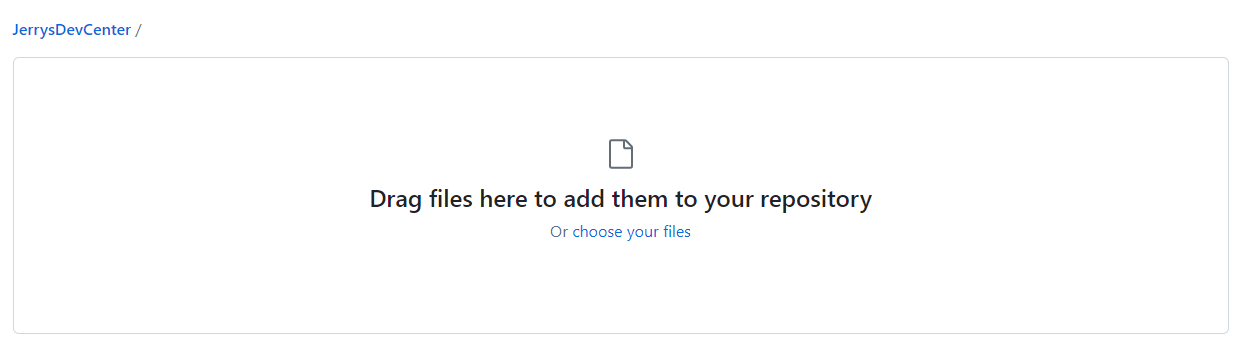 깃허브 페이지에 올릴 파일을 넣는 화면