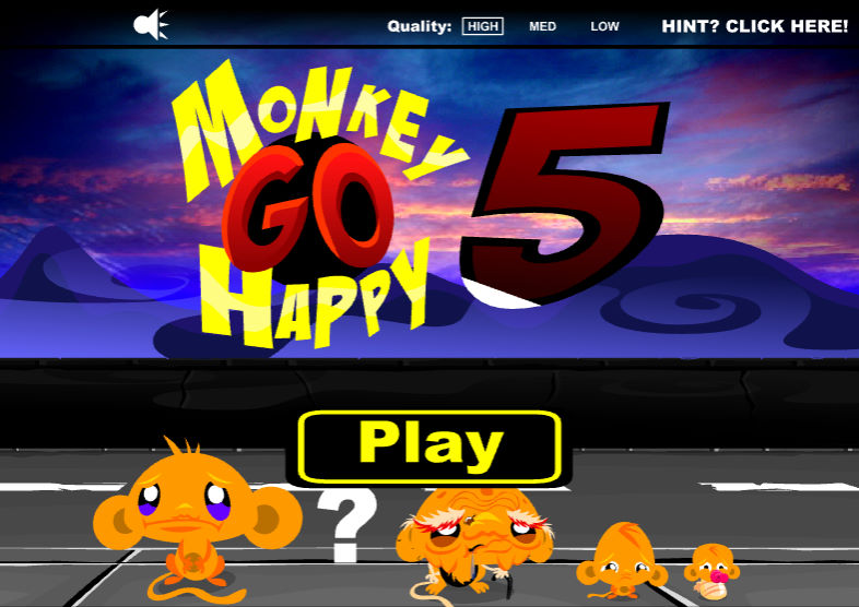  Monkey GO Happy 5 메인화면