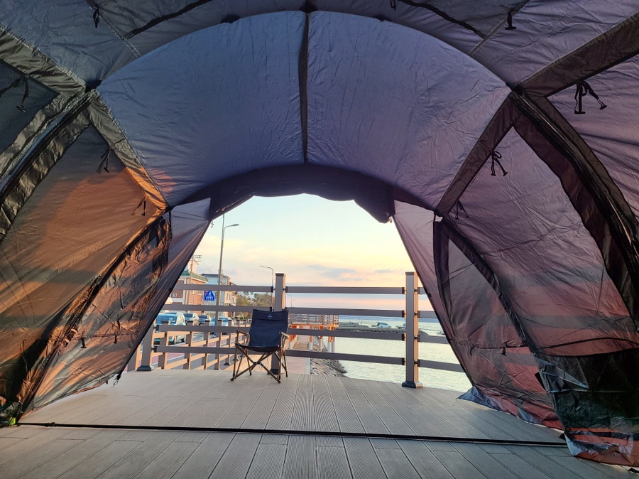 스노우 라인 새턴 쉘터 우리의 첫 텐트! 12