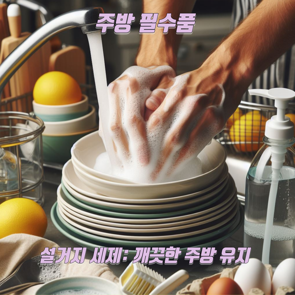 설거지 세제: 깨끗한 주방 유지