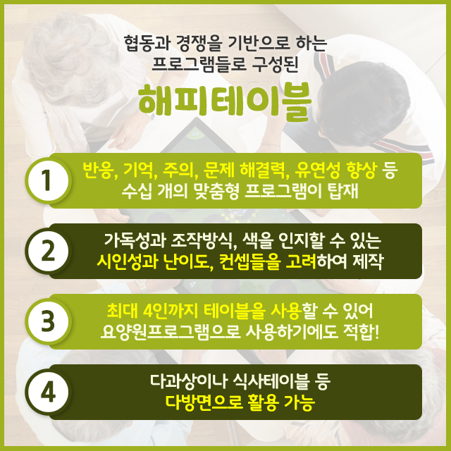 할 수 있는 주간보호 프로그램, 어르신들이 즐길 수 있는 7