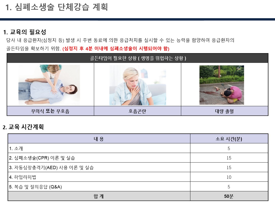 심폐소생술 교육자료 ppt