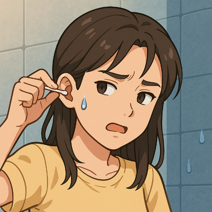 귀 안에 물 말리는 방법