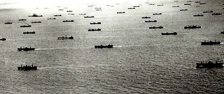 제1차 세계대전 대서양을 건너는 미국 상선