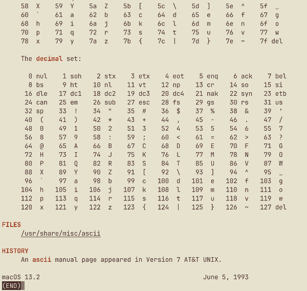 ascii 명령어 결과 (2)