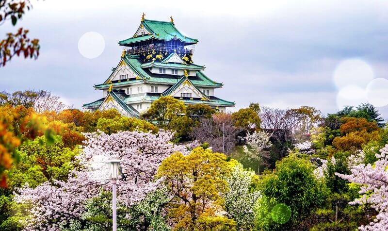 일본-오사카-전통건물-풍경