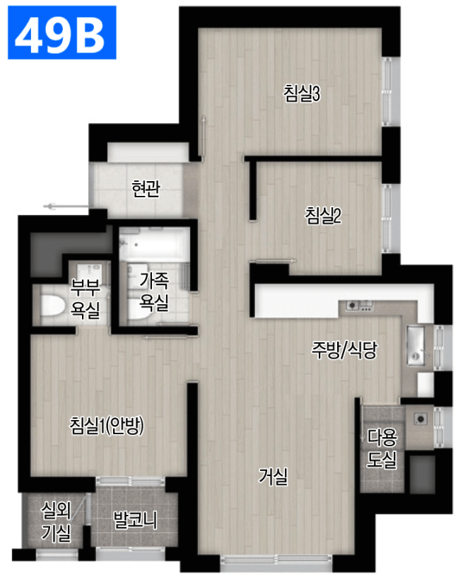 메이플자이-49B타입-평면도