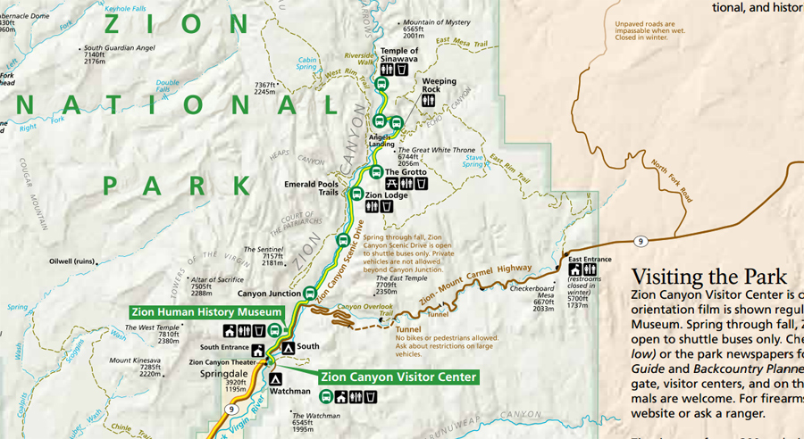  16  009 자이언 국립공원(Zion National Park)에서 산양? 염소? 만나고, Emerald Pools Trails 실패