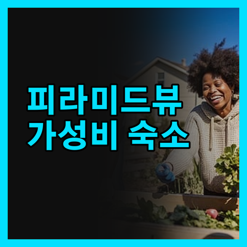 피라미드 뷰 인 숙박 고민? 가성비는