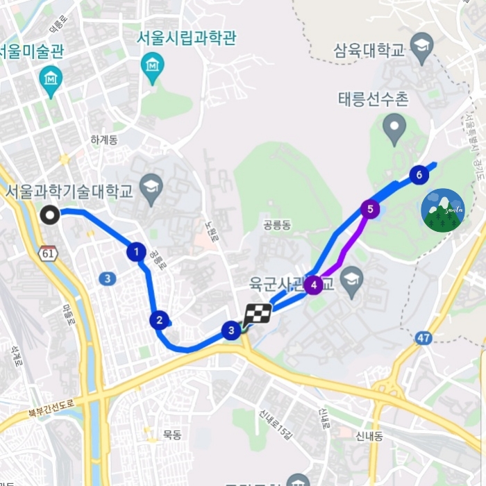경춘선숲길-삼성헬스-기록-맵