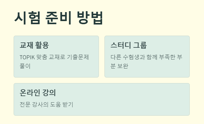 한국어능력시험 준비 방법