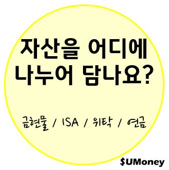 자산을 어디에 나누어 담나요