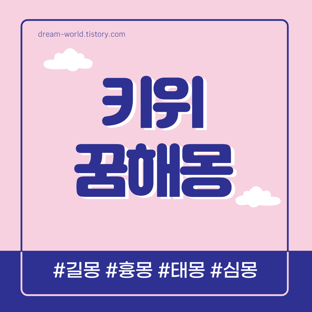  키위 꿈해몽 24가지 총정리 (키위 먹는 꿈해몽)