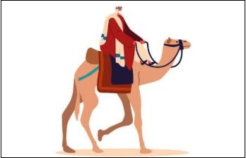 낙타를 타고 사막을 지나는꿈