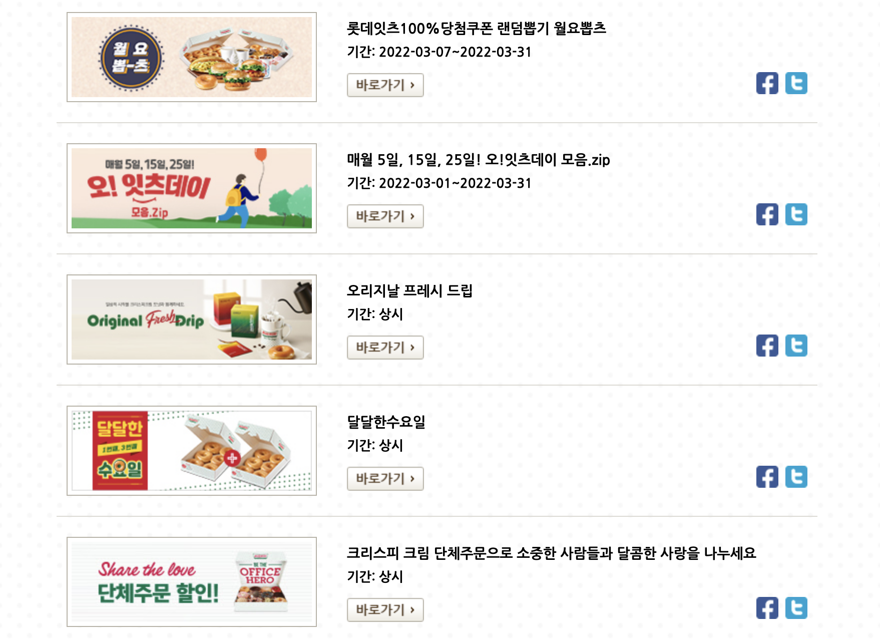  2022년 4월 크리스피크림 할인 행사 이벤트 총정리! (크리스피도넛, 크리스피크림 메뉴)