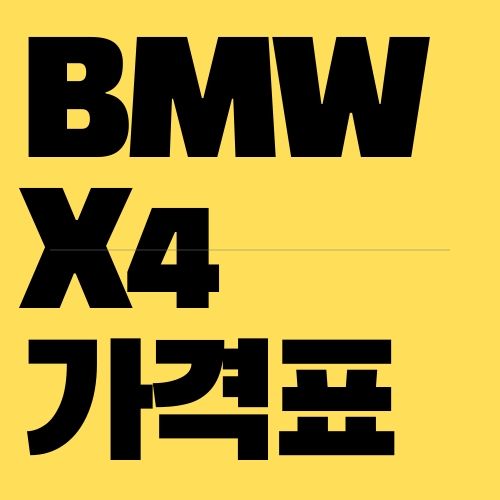 BMW X4 가격