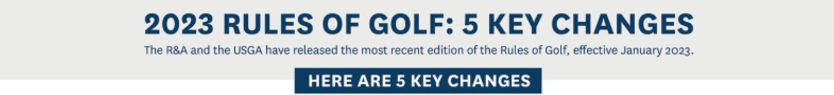 2023년 개정된 골프규칙 5가지 소개