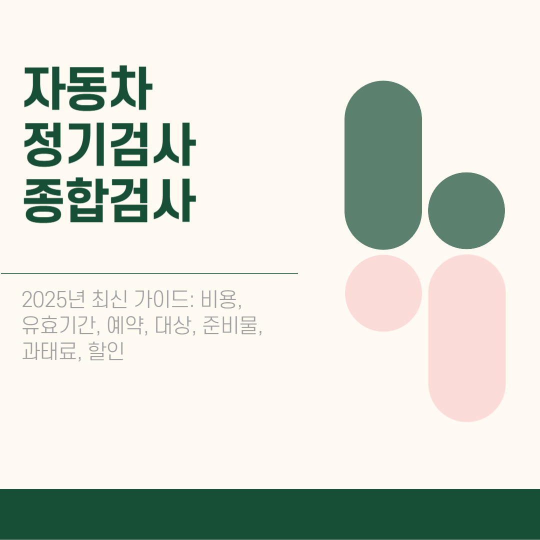자동차 종합검사와 정기검사 차이