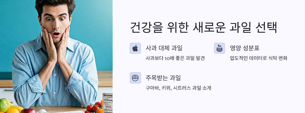 사과가 건강의 대명사? 이제는 대체 과일이 뜬다