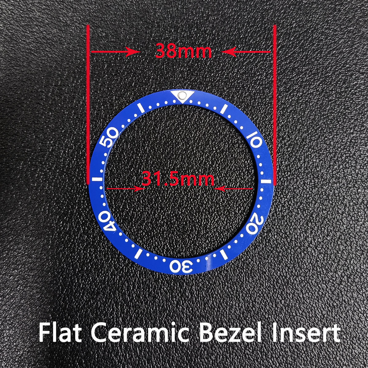  세이코 시계 튜닝 플랫 세라믹 베젤 삽입 38mm * 31.5mm 수정 세이코 시계 SKX007 SKX009 교체 시계 부품 빛나는 반지 스티커