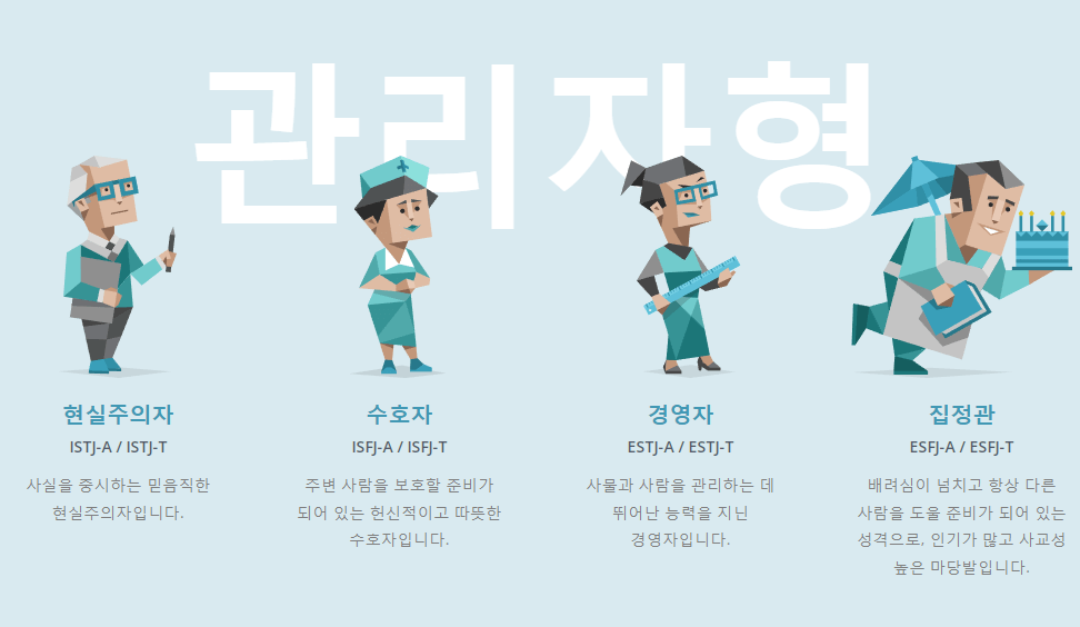 mbti 관리자형