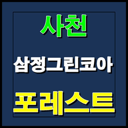  사천 삼정그린코아 포레스트 선착순 줍줍 법인 계약시 중도금 유예