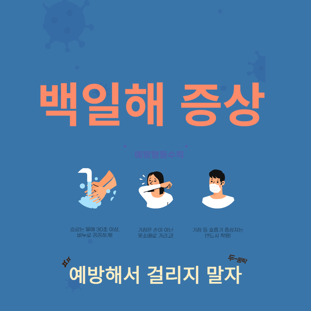 백일해 증상,검사하기,치료하기,예방하기