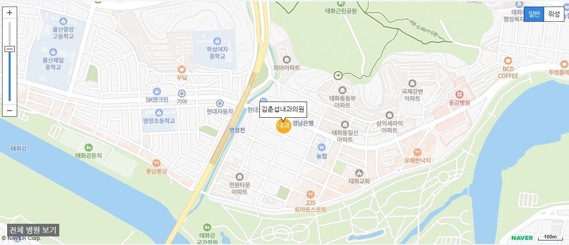 울산광역시 일요일 진료 내과 병원 김춘섭내과의원