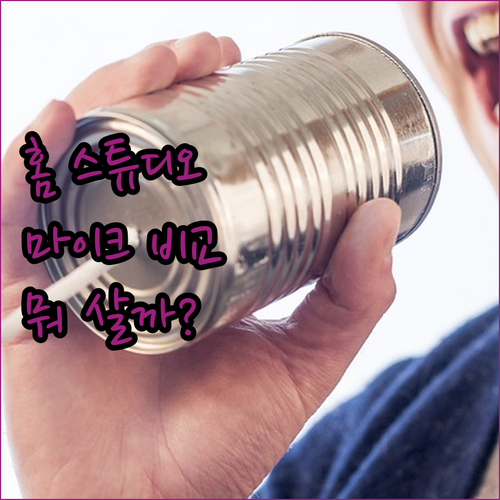 홈 스튜디오 구축을 위한 콘덴서 마이