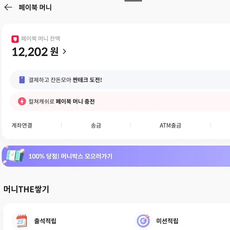 페이북머니-적립