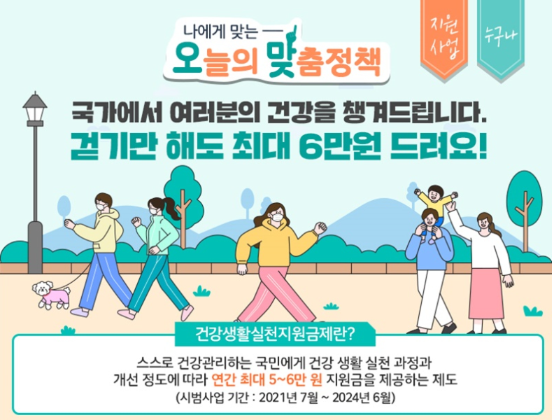  건강생활 실천지원금제 대상자 신청방법