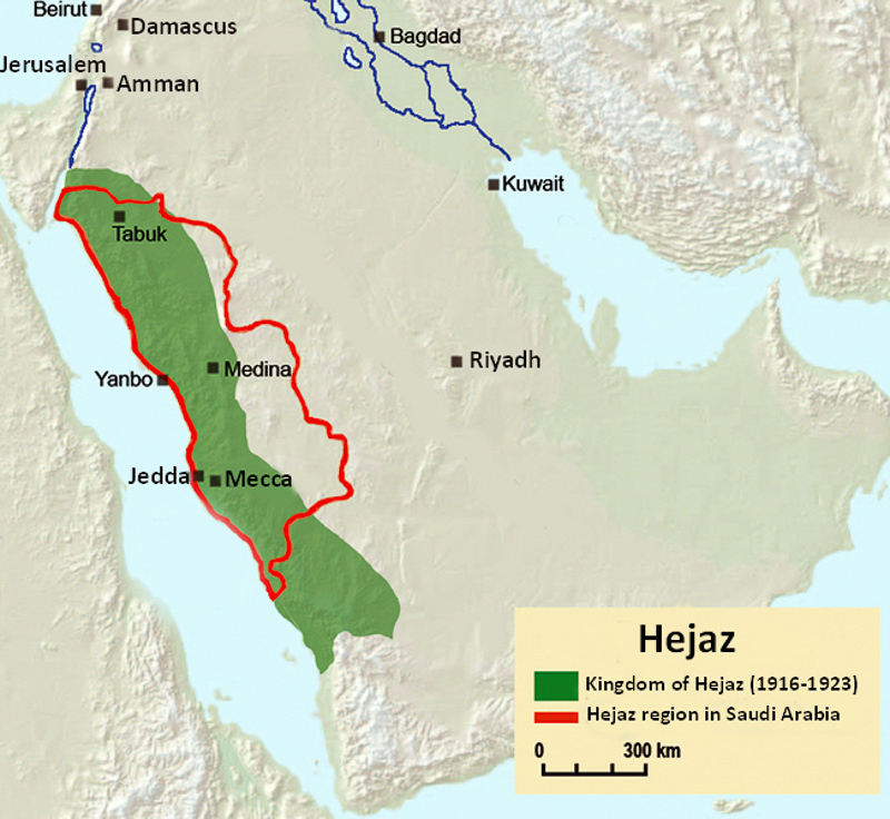 헤자즈 왕국 영토