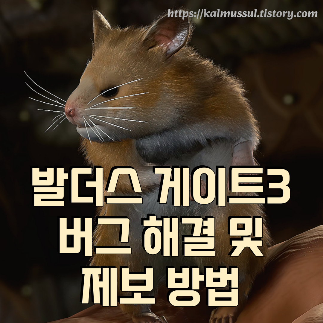 발더스 게이트3 버그 해결 및 제보 방법 대표이미지