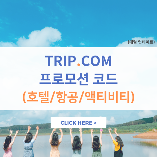  트립닷컴 (trip.com) 할인코드 2020 항공권/호텔/액티비티 예약방법