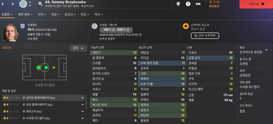 주드 벨링엄과 함게 잉글랜드를 이끌 Sammy Braybrooke