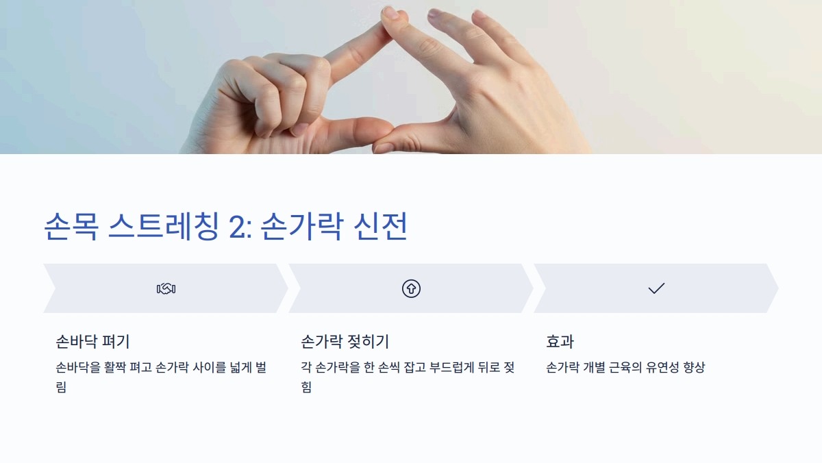 손목터널증후군 스트레칭