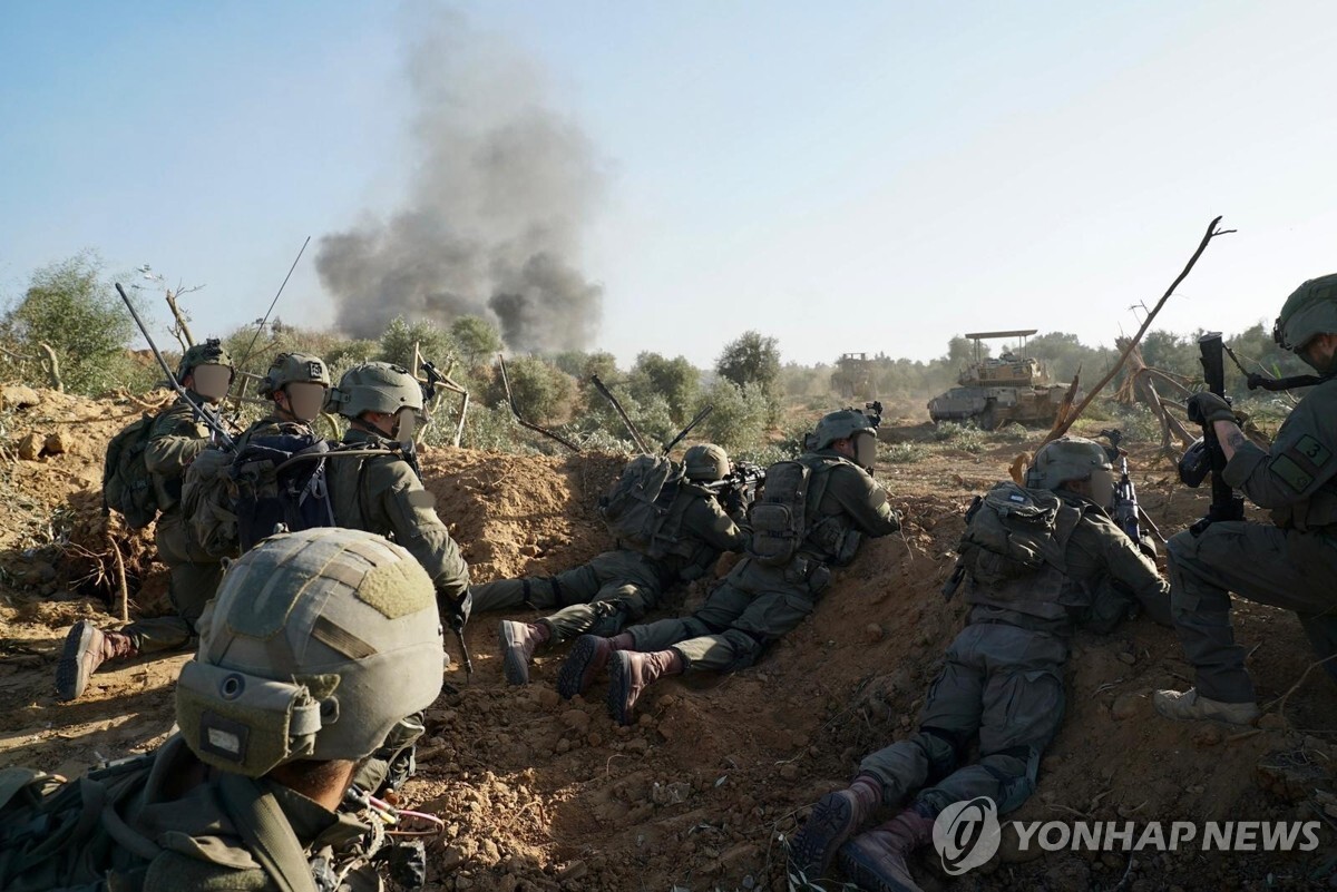 가자지구서 지상작전 이어가는 이스라엘군