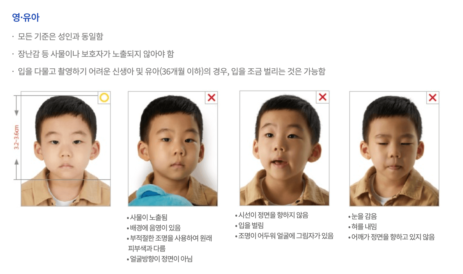 여권사진 규정 및 사이즈 알아보기(눈썹, 안경, 귀, 복장) 여권사진 규정 및 사이즈 알아보기(눈썹, 안경, 귀, 복장)
