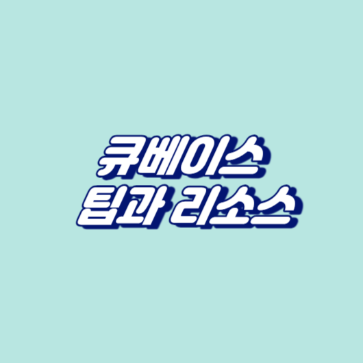 큐베이스 
팁과 리소스