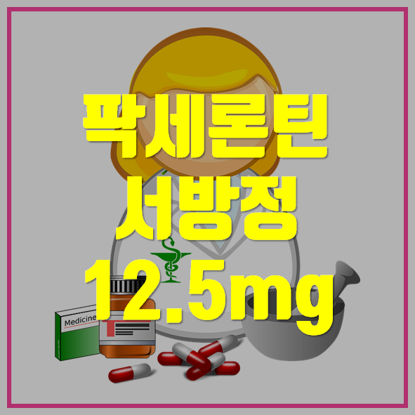  팍세론틴 서방정 12.5mg 의약품 정보